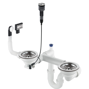 Syfon do zlewozmywaka granitowego 1.5- i 2-komorowego - Space-Saver